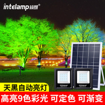 Solar Power High Power Shooting Lights Color lights Trees Light Outdoor Landscape Greenery Light Lawn Decoration Courtyard Garden Arrangement