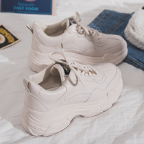 Womens shoes 2021 new father shoes womens tide Joker leisure Net red students autumn and winter sports shoes single shoes