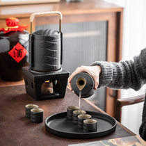 Steam-steaming days old vintage wineware Wine With Hot Winemaker Hot Wine Pot for home Wine Taverware Yellow Liquor Small Wine Goblet