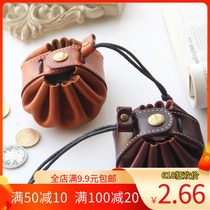 Carpenter handmade leather with diy zero wallet coin containing pack version drawing leather leather leather art paper lattice sample formwork