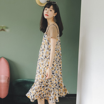 Midori maternity dress tide 2021 pregnant women skirt summer skirt fashion summer condole belt chiffon dress summer dress