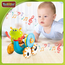 Young odd Yookidoo music snail baby puzzle learning to climb electric toys guide baby crawling up