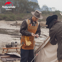 Naturehike Norwegian retro leather apron cowhide outdoor work portable camping picnic barbecue work clothes