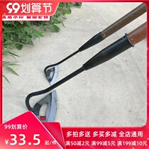 Hoe household weeding land reclamation weeding artifact shovel all-steel thickened wood handle shovel grass loosening tools for garden