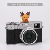 Christmas elk hot boot cover creative cartoon camera dust cover Fuji Sony Canon Nikon Ricoh applicable