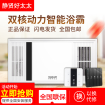 Air heater integrated ceiling toilet exhaust fan heating five-in-one l light body heater