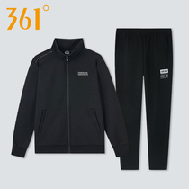 361 Sports Suit Men 2022 Spring new Collar Jacket Jacket Jacket Knit Long Pants Casual Thickened Tracksuit
