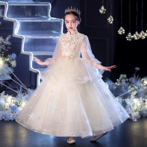 Girls birthday princess dress flower boy foreign dress puffy gauze childrens host high-end catwalk piano costume