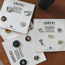 UNBENT 22AW Pin Badge Japanese Retro Tide Original Pattern Five Anniversary Limited Badge Brock