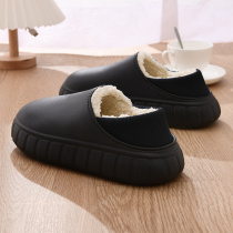 Winter velvet cotton shoes fashion rain shoes men's tide short tube rain boots non-slip waterproof kitchen take-out water shoes thick bottom overshoes