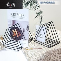 CD rack Album display rack Desktop storage rack Living room vinyl record rack CD collection rack Simple modern bookshelf