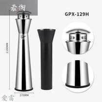 Outdoor stainless steel ash column cigarette butt column smoke extinguishing column ash bucket smoking ash column vertical ashtray garbage