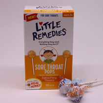 American Little Remedies children natural honey throat lollipop no add to relieve cough single