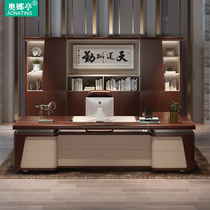 Commercial boss table simple modern president table and chair combination office furniture large Class table light luxury Manager Office table