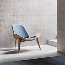 Nordic chair ins net red chair Creative simple designer Single sofa chair Smile plane shell chair