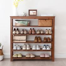 Shoe rack simple door home indoor economical shoe cabinet nanzhu floor shoe rack beautiful storage rack multi-layer