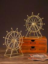 Simple modern living room TV cabinet wine cabinet decoration decoration creative rotating Ferris wheel office desktop decoration