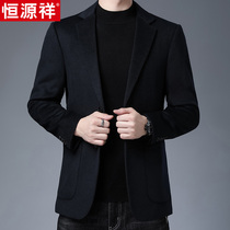 Hengyuanxiang wool suit men's autumn and winter new middle-aged men's casual wool suit jacket casual clothing single western autumn dress