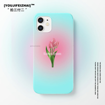 Suitable for romantic spring tulip girl iPhone12sepro Xiaomi 10 Samsung s10 Huawei phone case