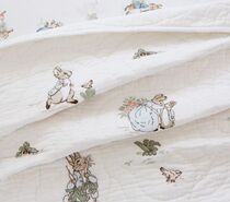Peter Rabbit Peter Rabbit soft close-knit embroidered baby Summer cool quilts by nursery pure cotton