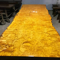 Whole tea table Rosewood big board table solid wood gold nanmu tea table log furniture conference table boss table table table