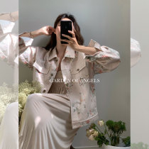 Shwei Liang Budapest Sakura Blossom Customized dyed cowboy coat shorts spring and summer two sets