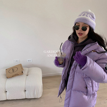 Shi Wei Liang fluffy and full functional bread knock large filling amount 90 white duck down embroidered down jacket tide ins