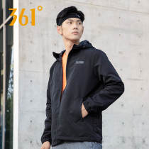  361 sports windbreaker mens 2021 autumn new mens hooded cardigan sportswear 361 degrees mens shoes top jacket