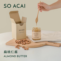 SO ACAI almond sauce pure almond nut sauce no saccharin fitness ketogenic low 0 peanut butter fat