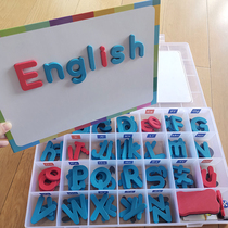 English letter magnetic stickers children English word card magnet kindergarten learning toys teaching aids drawing board