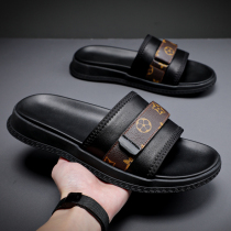 Cool slippers mens damp summer outwear 2021 new trends outside the net red overfire outdoor mens leather sandals men