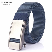 2021 new high-end thick automatic buckle belt 3 4cm nylon belt Joker fashion casual outdoor belt