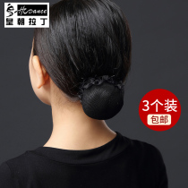 Imperial Latin Dancing Dress Girls' Training Dress Headgear Black Hair Belt Hair Net Latin Dance Competition Supplies H02