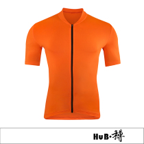 HuB & Bochunxia Male And Female Short Sleeve Riding Jacket Blouses Pure Color Sweat-Sucking Mountain Bike Road Speed Dry And Breathable