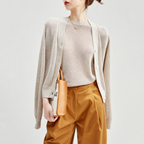 Jung Mei (ZZ0315739) to beauty natural real silk cotton linen summer knit cardiovert short sleeve hooded sweatshirt