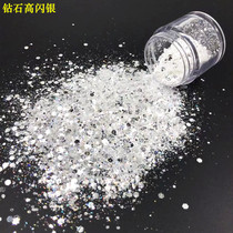 Xingyue Diamond High Shining Silver Mirror Silver Glint Powder Nail Glitter Glitter Glitter Glitter Glitter 10ml 10ml