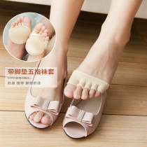 Five finger socks women shallow mouth Invisible toe summer thin half short socks