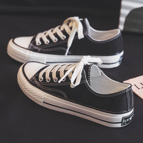 2022 Summer New Canvas Tide Shoes Han Edition Trends 100 Hitch Casual Sports Board Shoes Low Bunch Shoes Black Mens Shoes