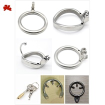 Chastity lock chastity belt matching snap ring Stainless steel metal fun mens accessories snap ring anti-release catheter