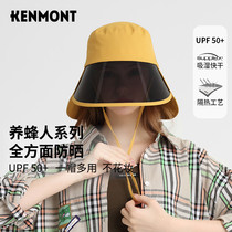 Carmont Bike Care Neck Protection Neck Anti Glare Shade Full Face Sunscreen Hat Summer Anti-UV Sun Hat Breathable Face Mask