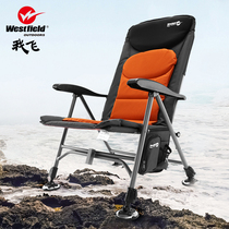 I fly all-terrain European fishing chair Folding multi-function can lie and sleep wild fishing chair Infinitely extended lifting leg fishing chair