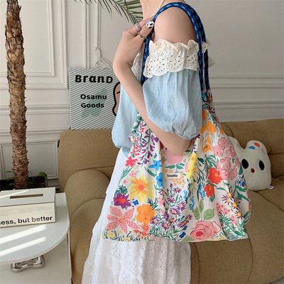 taobao agent Summer capacious fresh one-shoulder bag, underarm bag, shoulder bag, drawstring