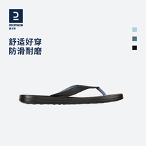 Di Cannon Herringbone Mopping Male Slippers Soft Bottom Beach Shoes With Injection Moulded Clip Feet Drag Soft And Wear Comfort OVOF