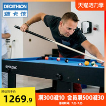 Decathlon folding pool table Indoor leisure and entertainment pool table Small household American pool table IVG6