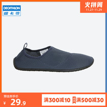 Decathlon wading shoes men go to the river beach outdoor travel Beach portable sandals non-slip swimming snorkeling shoes OVS