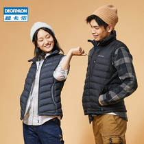 Decathlon outdoor mens down vest horse clip mens down jacket womens light vest warm jacket ODT3