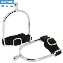 Decathlon Round Head Spurs for Women Adult Strap 20mm Spurs with Equestrian Sport Multifunction IVG3