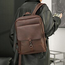 New retro trend shoulder bag Han edition male bag casual backpack students bag travel package package package