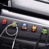 Cartoon cute car front polka dot car interior seat back seat adhesive hook car passenger paste female