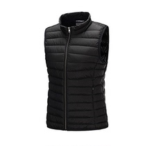 Li Ning 2019 Winter Women fashion warm polyester hooded zipper 90% white duck down vest AMRP016-2